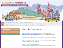 Tablet Screenshot of cultuurbusamsterdam.nl
